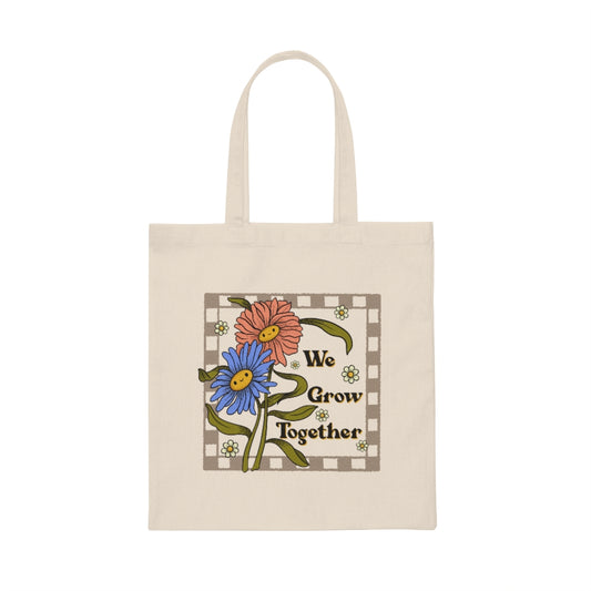 Canvas Tote Bag | Flower Friends