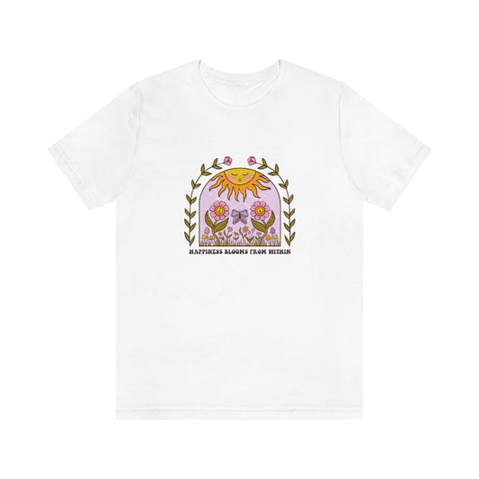 Happiness Blooms from Within - Unisex T-Shirt