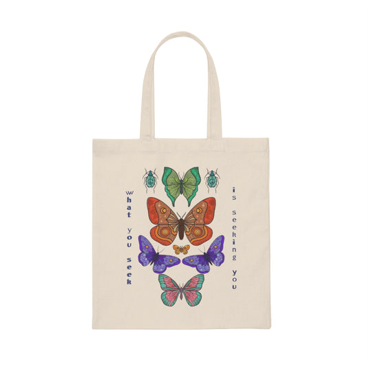 Canvas Tote Bag | Butterlfies Tote Bag